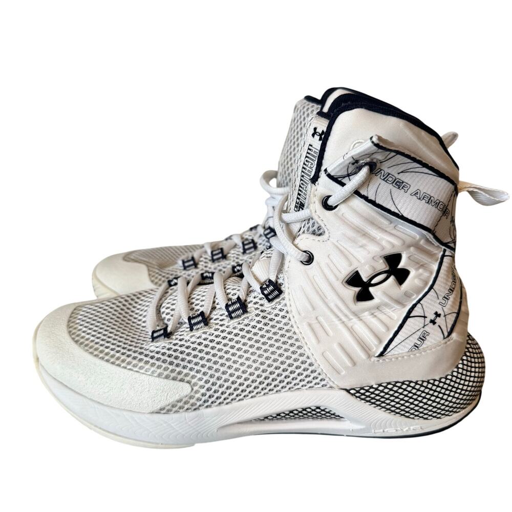 Under Armour HOVR Highlight Ace volleyball shoes Women’s 9 white black high-top
